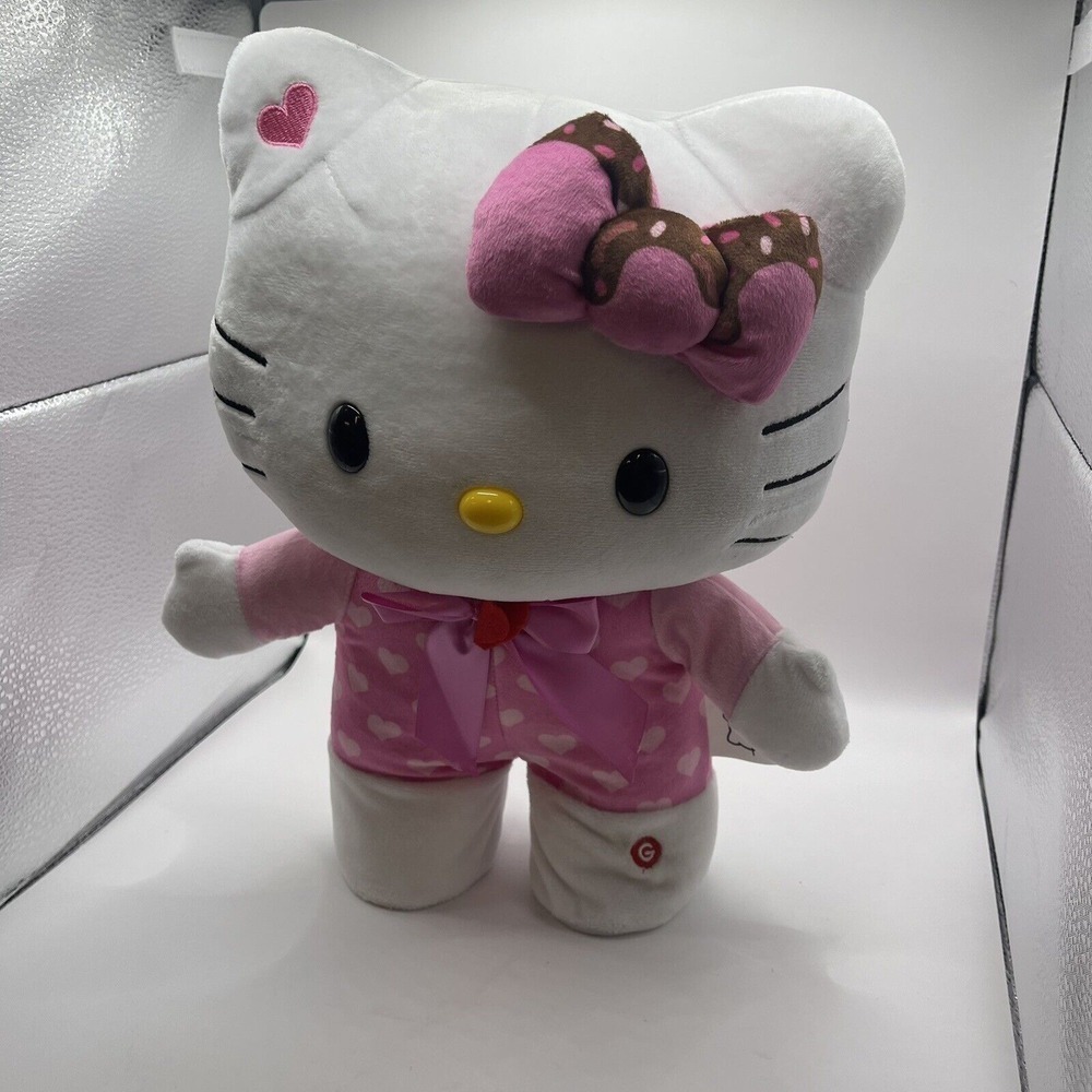 NWOT Hello Kitty ANIMATED plush 2024 Side Stepper LIMITED EDITION Valentine's D